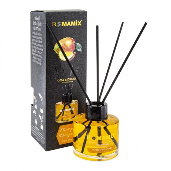 Romamix Mango Dünyası Dekoratif Bambu Çubuklu Oda Kokusu & Oda Parfümü Romamix Mango Dünyası Dekoratif Bambu Çubuklu Oda Kokusu & Oda Parfümü