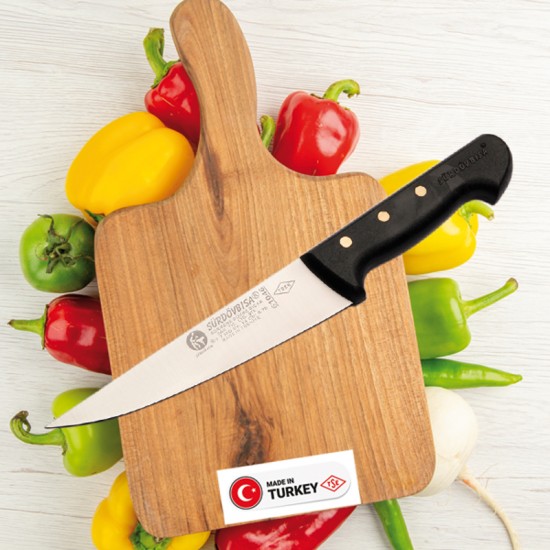 SÜRDÖVBİSA Plastik Pimli Sap Kasap Bıçağı (Sıyırma - Et Parçalama Bıçağı) – F61046