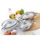 Gülsan Omlet Çelik Set (Cam Kapak) 6 Parça Gülsan Omlet Çelik Set (Cam Kapak) 6 Parça