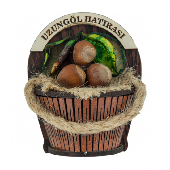 Ahşap Fındık Magnet