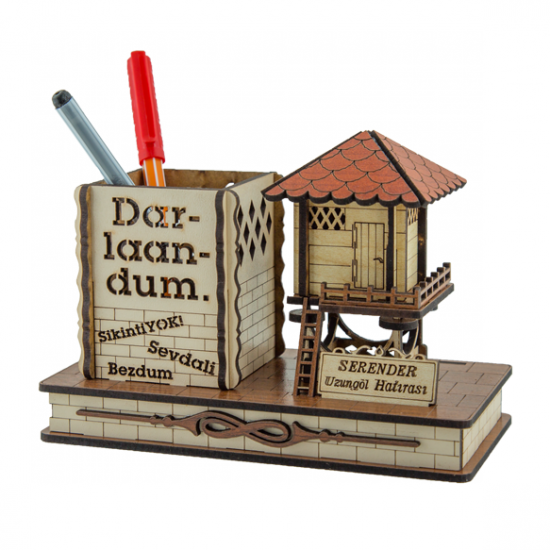 Ahşap Kalemlikli Serender (Nayla) - Darlaandum