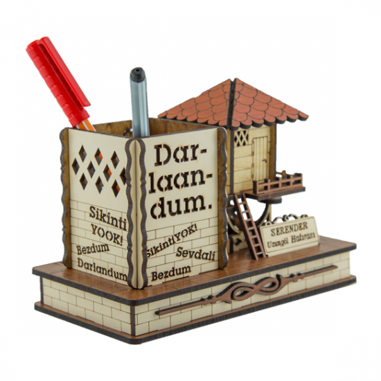 Ahşap Kalemlikli Serender (Nayla) - Darlaandum