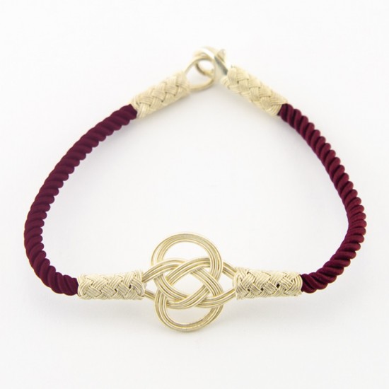 Gümüş Kazaziye Bileklik - Aşk Düğümü 