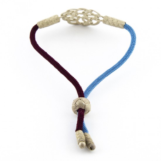 Gümüş Kazaziye Bileklik - Aşk Düğümü