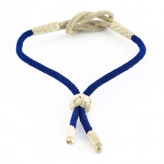 Gümüş Kazaziye Bileklik - Gemici Düğümü