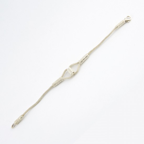 Gümüş Kazaziye Bileklik – Gemici Düğümü