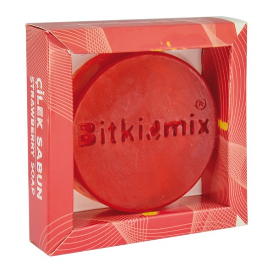 Bitkimix Gliserinli Şeffaf Çilek Sabunu Bitkimix Gliserinli Şeffaf Çilek Sabunu
